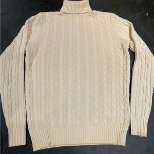 Suitsupply Cream Turtleneck Sweater